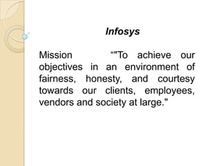 Need for an explicit missionTo ensure unanimity of purpose within the organization.