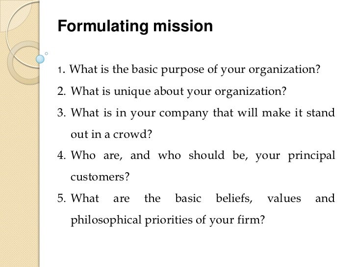 Vision Mission Objectives Goals