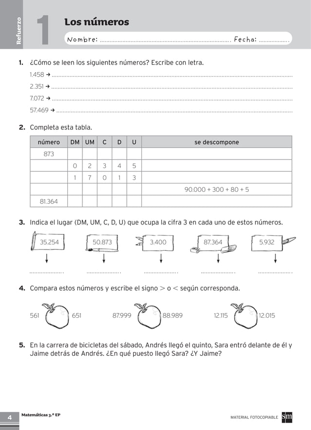 Sm matematicasrefuerzoyampliaciontercerodeprimaria PDF