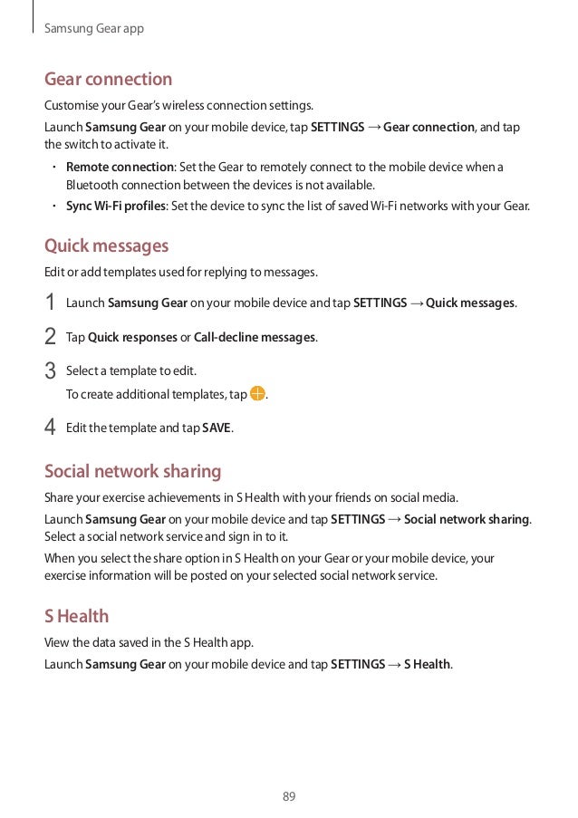 Samsung Gear S3 User Manual Sm R760 R770