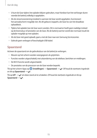 Samsung Gear S3 User Manual Sm R760 R770 for Nederlands