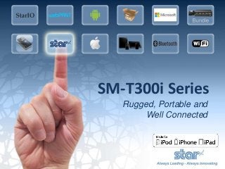 SM-T300i Series
Rugged, Portable and
Well Connected
 