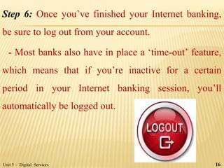 Net Bank Inactivity Service Management Digital Services | PPT
