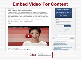 Embed Video For Content
 