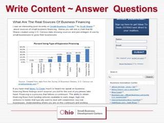 Write Content ~ Answer Questions
 