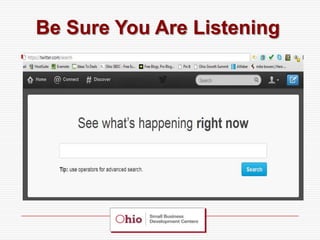 Be Sure You Are Listening
 