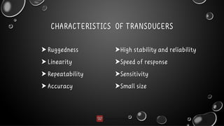 Transducer working and advantage introduction | PDF | Chemistry | Science