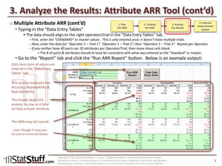 MSA – Attribute ARR Test