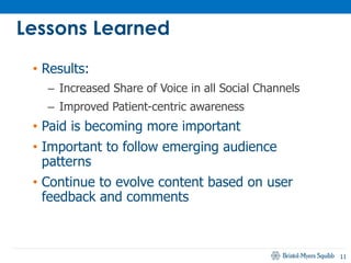 Bristol-Myers Squibb: Making social content meaningful for patients, presented by Alison Woo