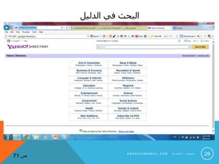 ‫الدليل‬ ‫في‬ ‫البحث‬
28‫ص‬71
S M 4 A 0 0 0 @ G M A I L . C O M ‫ت‬ ‫ا‬ ‫ي‬ ‫ط‬ ‫ع‬ ‫ل‬ ‫ا‬ ‫ب‬ ‫ع‬ ‫ص‬ ‫م‬
 