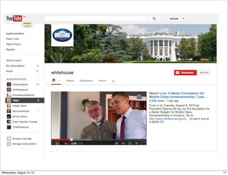 11Wednesday, August 14, 13
 