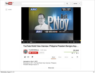 12Wednesday, August 14, 13
 