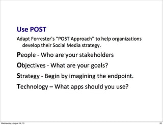 20Wednesday, August 14, 13
 