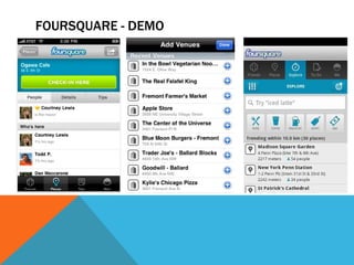 FOURSQUARE - DEMO
 