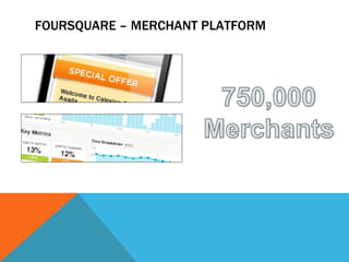 FOURSQUARE – MERCHANT PLATFORM
 