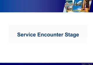 Services Marketing
Slide © 2010 by Lovelock & Wirtz Services Marketing 7/e Chapter 2 – Page 16
Service Encounter Stage
 