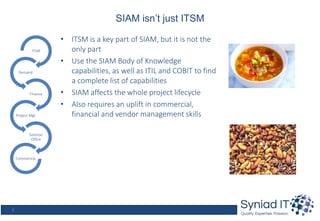 Service North 2019 - 8 Things I've Learnt Implementing SIAM Operating ...