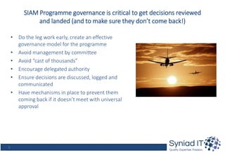 Service North 2019 - 8 Things I've Learnt Implementing SIAM Operating ...