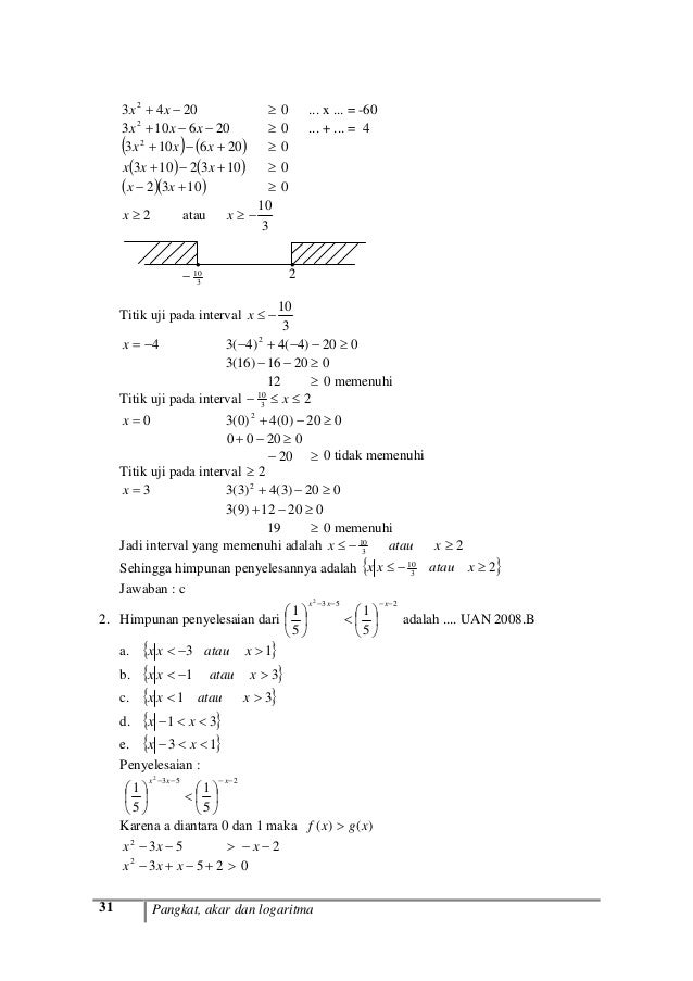 Soal Un Matematika Sma Tahun 2014 Dan Pembahasannya