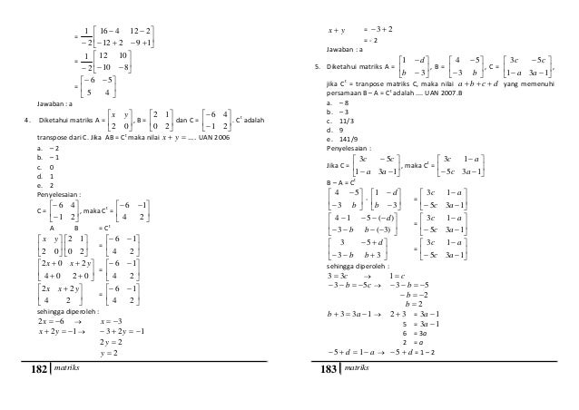 Soal Un Matematika Sma Tahun 2014 Dan Pembahasannya
