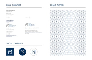 3501 Griffin Rd
Fort Lauderdale, FL 33312
Phone: 954.266.2700
Direct: 305.764.3138
cmichelson@saltzmichelson.com
saltzmichelson.com
3501 Griffin Rd, Fort Lauderdale, FL 33312
Phone: 954.266.2700 | Direct: 305.764.3138
cmichelson@saltzmichelson.com | saltzmichelson.com
Charles A. Michelson
AIA ACHA LEED AP
President
Charles A. Michelson AIA ACHA LEED AP
President
BRAND PATTERN
EMAIL SIGNATURE FONT
Century Gothic Family.
BODY COPY:
12pt Century Gothic Family.
VERTICAL:
VERTICAL USAE
HORIZONTAL:
VERTICAL USAGE
EMAIL SIGNATURE
SOCIAL STANDARDS
 