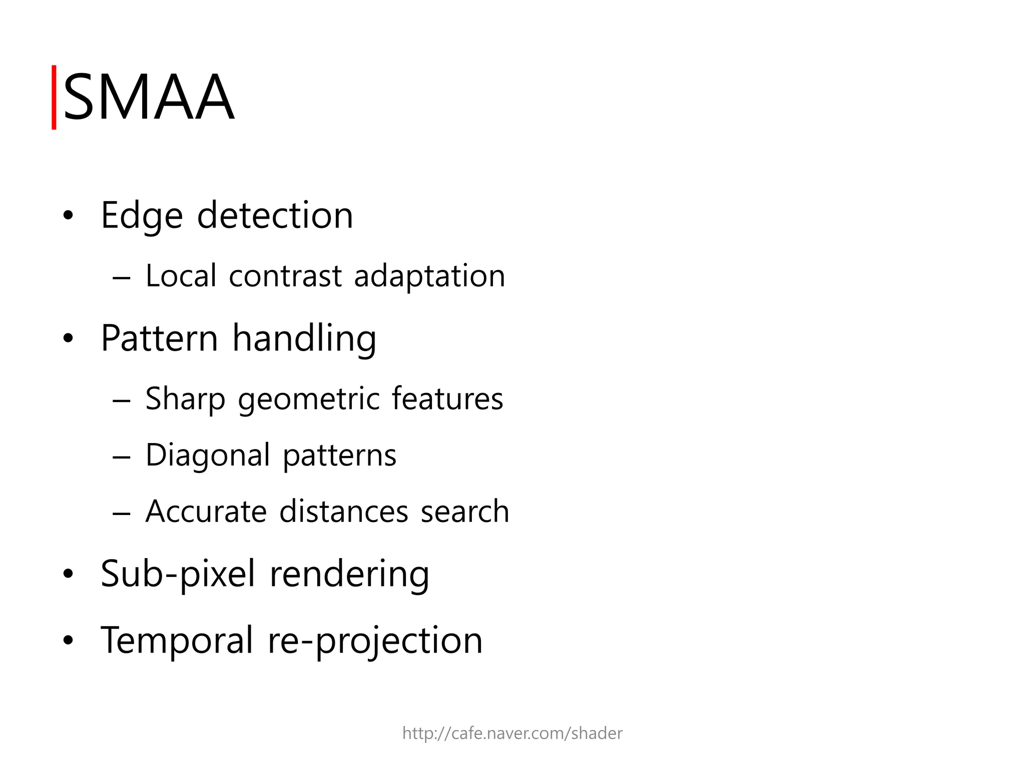 Smaa : enhanced morphological anti-aliasing | PDF