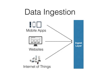 Data Ingestion 
Ingest 
Layer 
Mobile Apps 
Websites 
Internet of Things 
 
