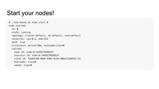Start your nodes!
 