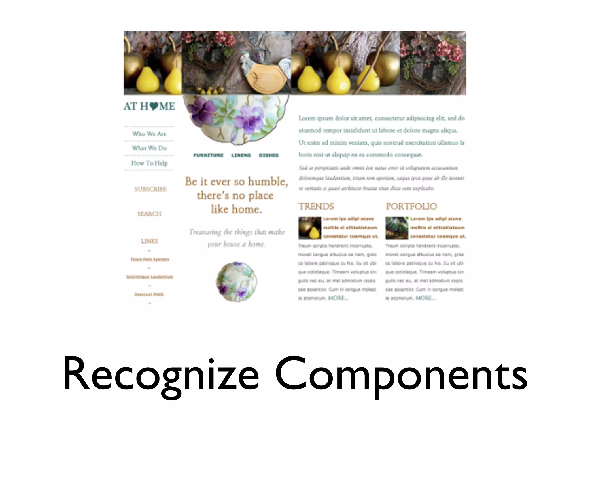 Recognize Components

 