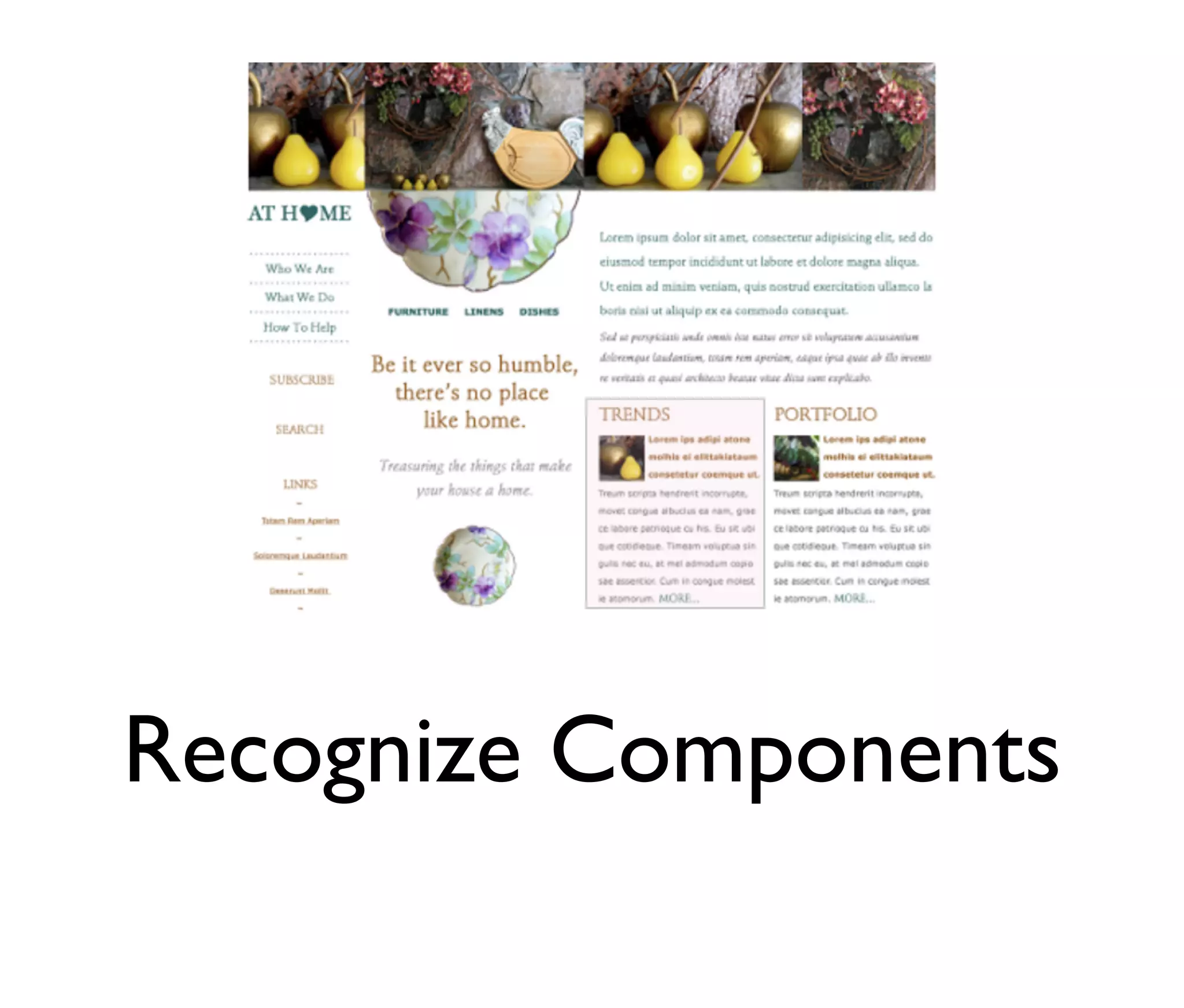 Recognize Components

 