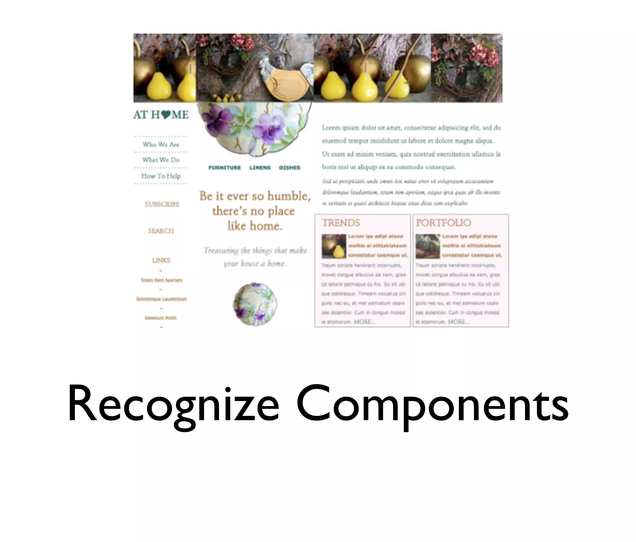 Recognize Components

 