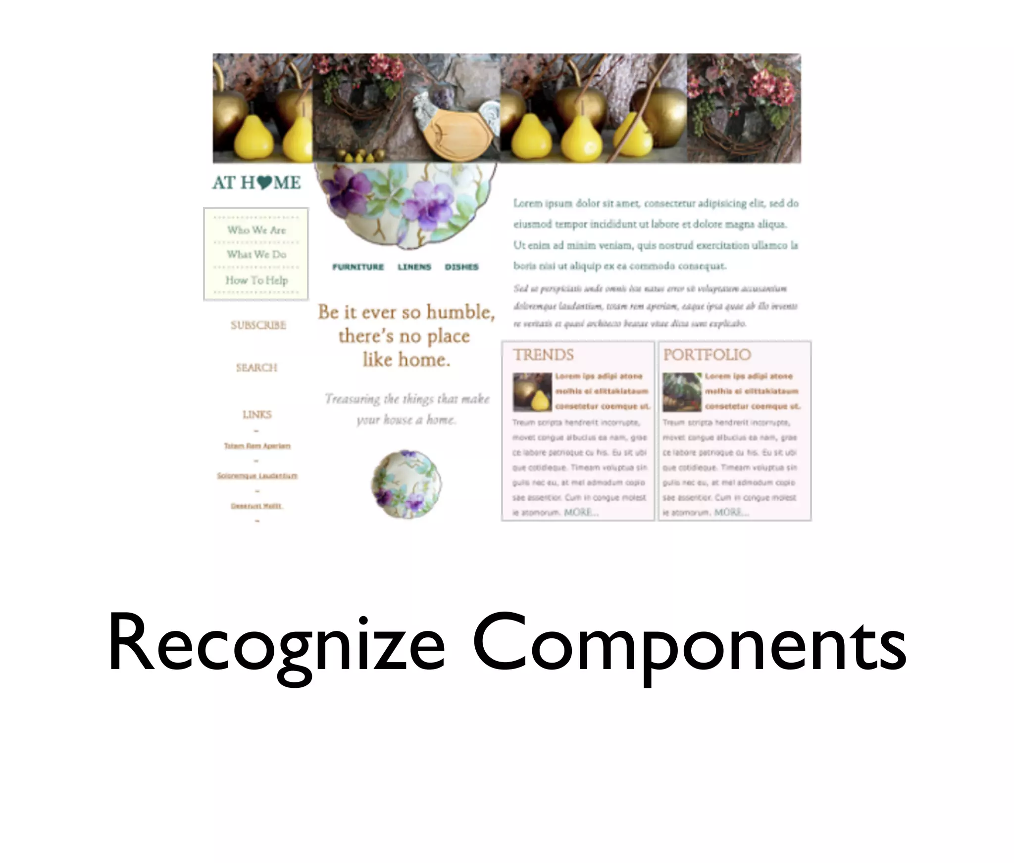 Recognize Components

 