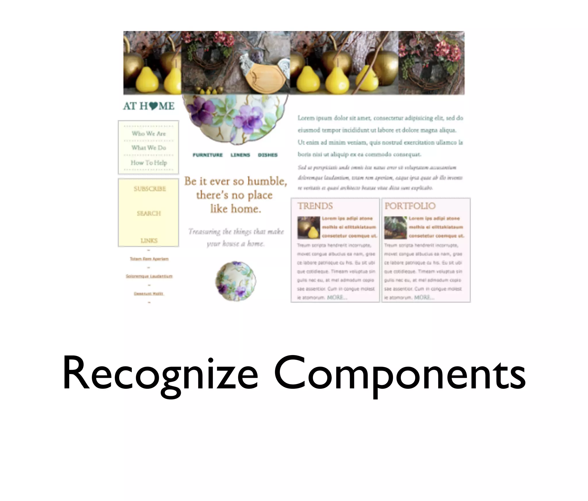 Recognize Components

 
