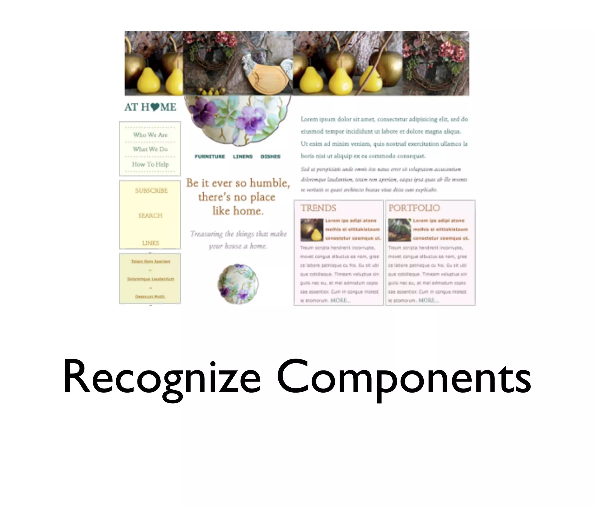 Recognize Components

 