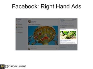 Facebook: Right Hand Ads
@insidecurrent
 
