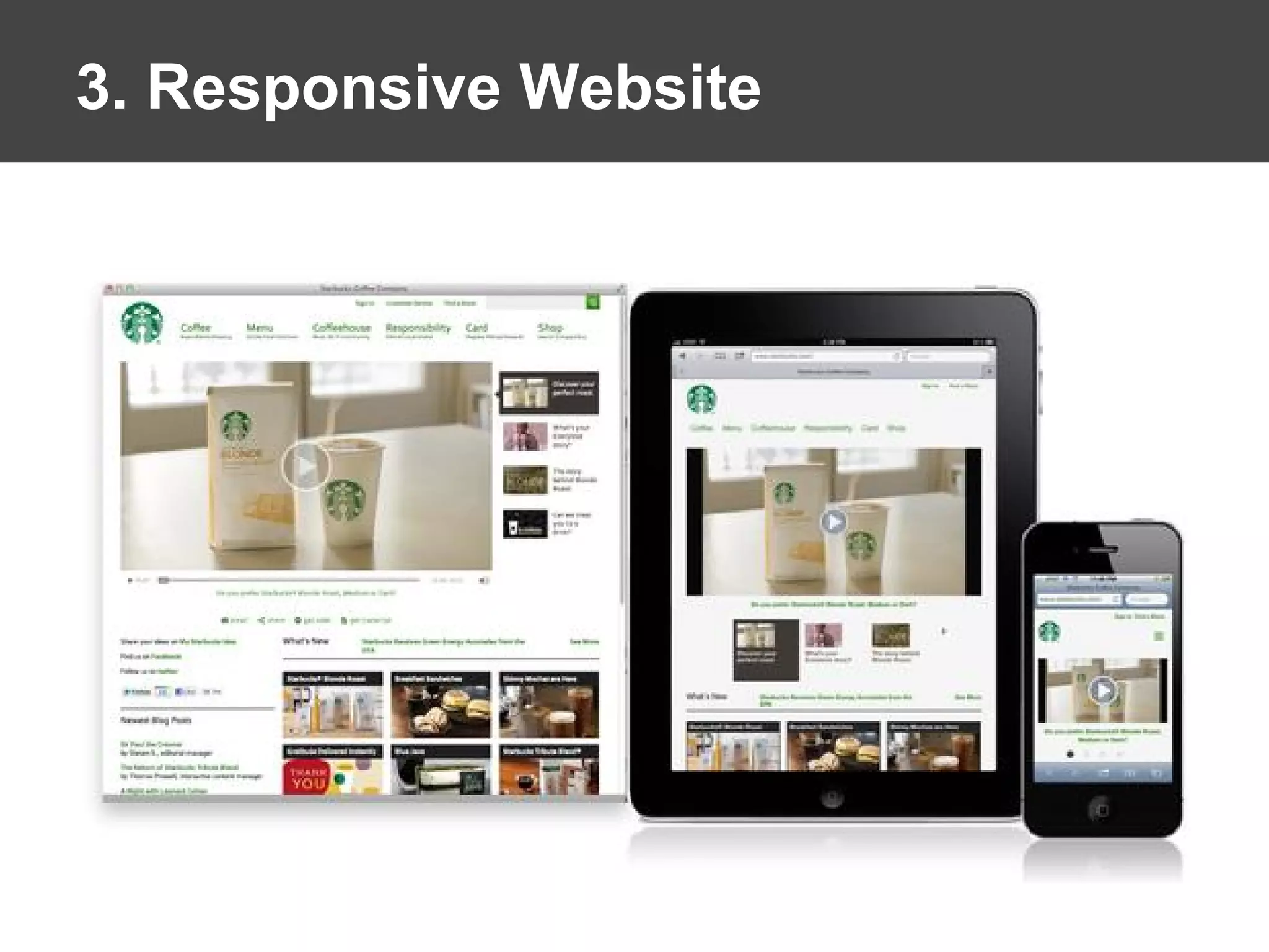 3. Responsive Website
 