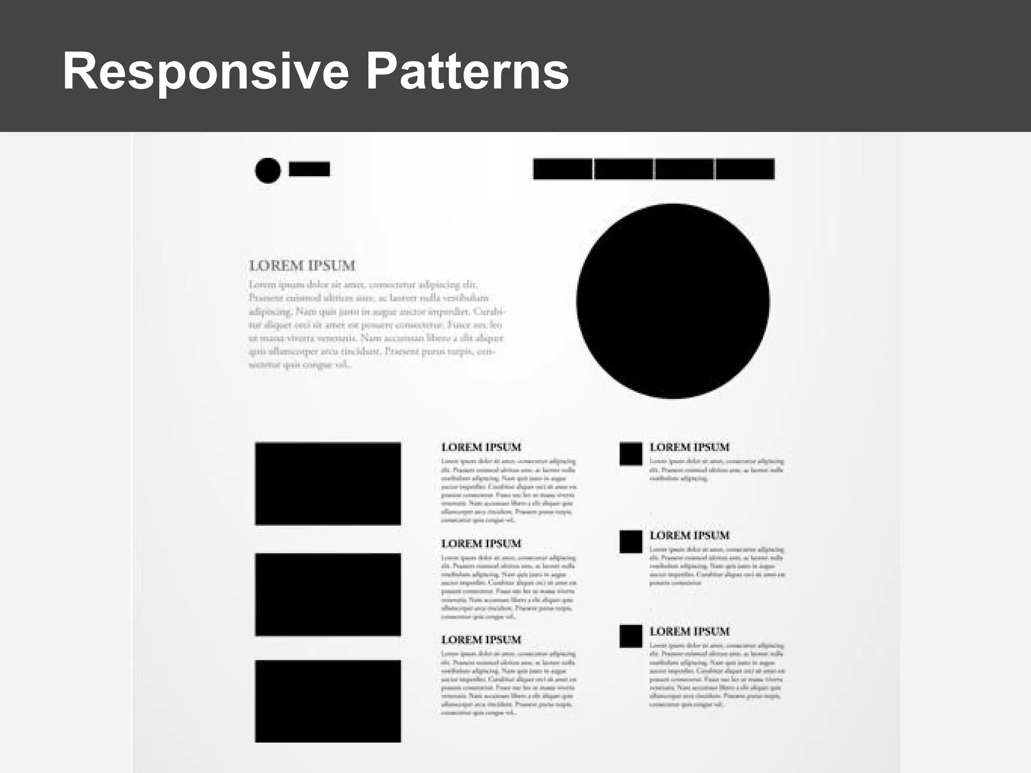 Responsive Patterns
 