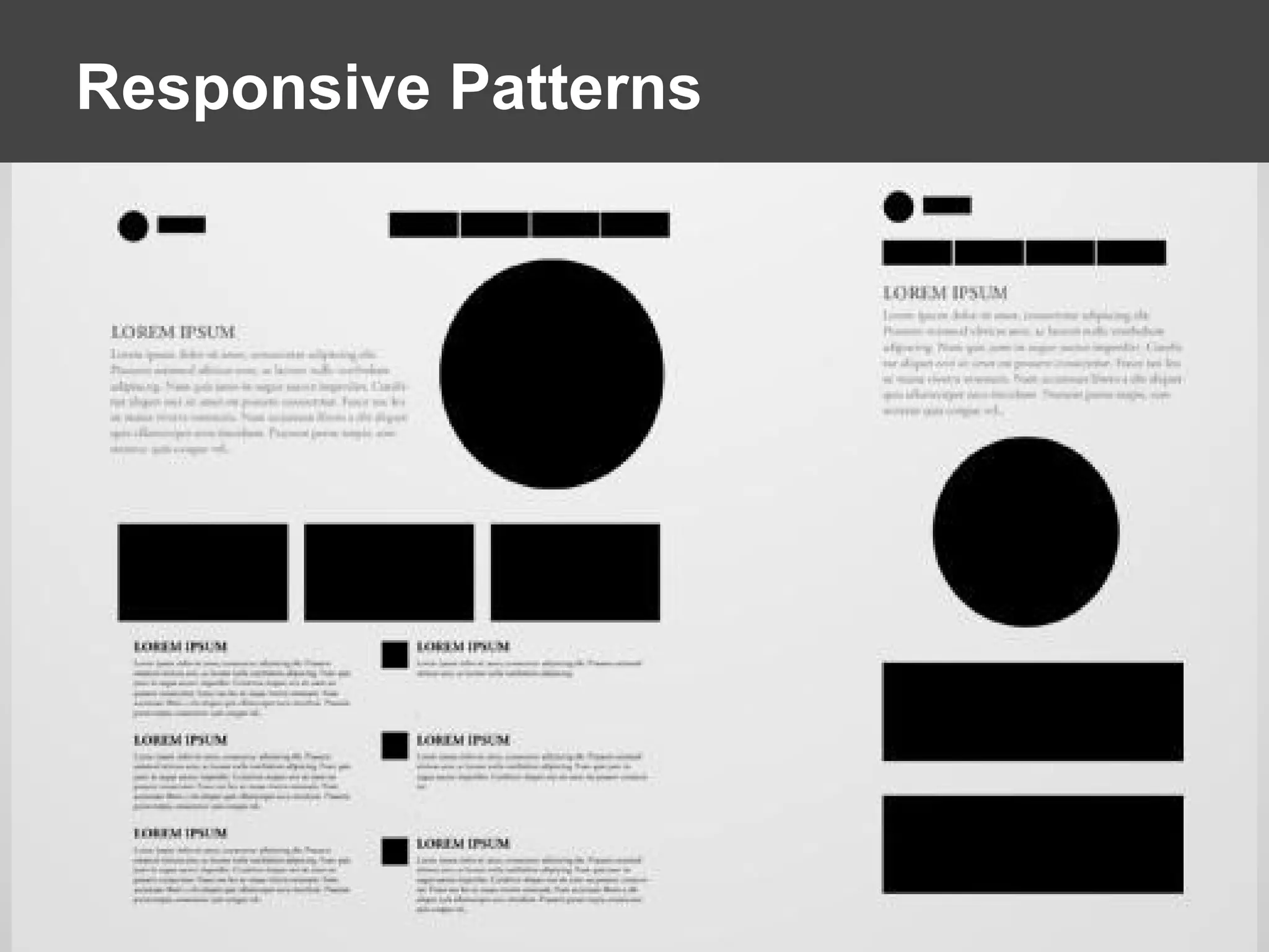 Responsive Patterns
 