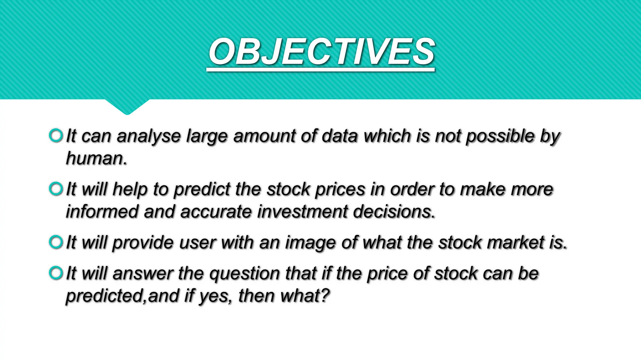 stock market analysis using machine learning | PPTX | Computing ...