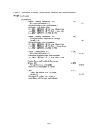 Solution Manual Advanced Accounting 9th Edition by Baker Chapter 11 | PDF