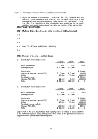 Solution Manual Advanced Accounting Chapter 15 9th Edition by Baker | PDF