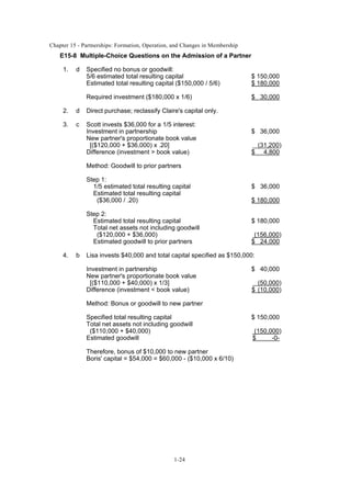 Solution Manual Advanced Accounting Chapter 15 9th Edition by Baker | PDF