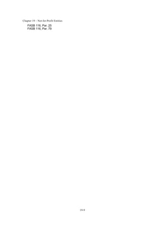 Chapter 19 – Not-for-Profit Entities
19-9
FASB 116, Par. 25
FASB 116, Par. 79
 