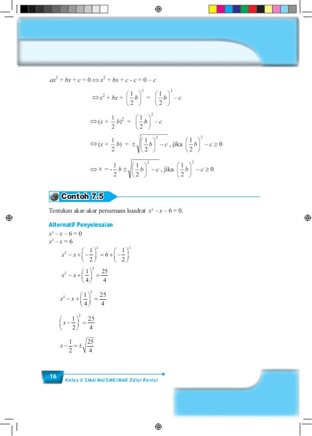 Buku matematika sma kelas 10 semester 2 kurikulum 2013