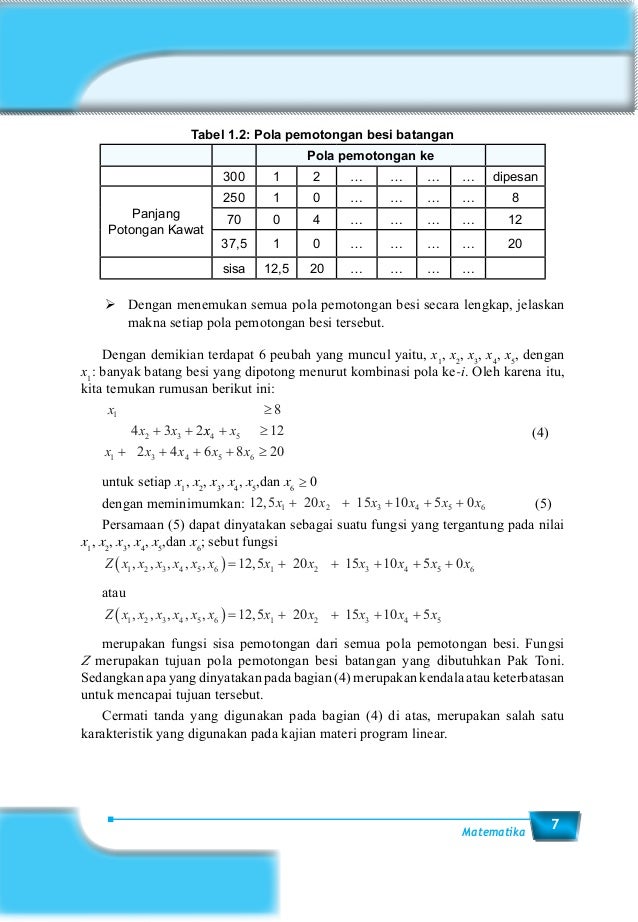 Materi Matematika Kelas 11 Kurikulum 2013 Smk Latihan Soal Dan