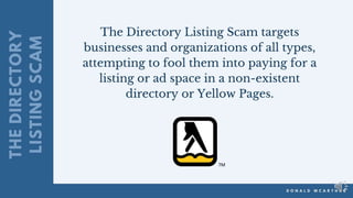 Small business scams