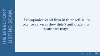 Small business scams