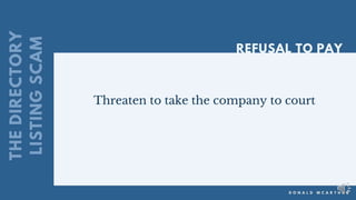 Small business scams