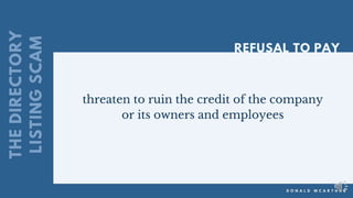 Small business scams