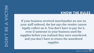 Small business scams